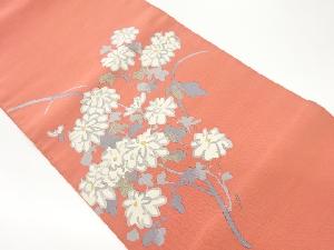 本綴れ菊模様織出し名古屋帯